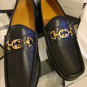 Gucci Agnello GG loafer
